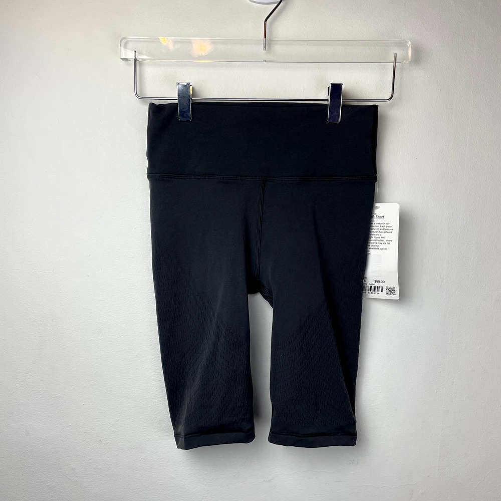 lululemon Dark Gray Reveal Hi-Rise Short Digi Rain 9" — Women's Size 6 NWT NEW - Picture 3 of 12